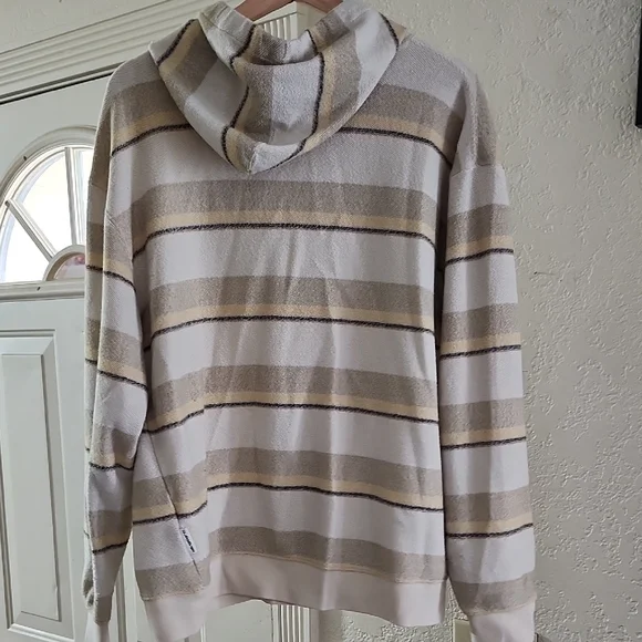 Quiksilver Great Otway Striped Hoodie – Men's XL Gorpcore Surf Style - Picture 4 of 7